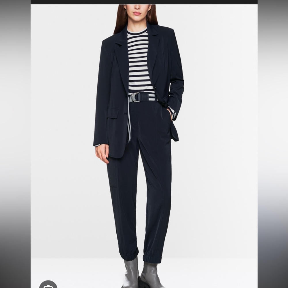 Marc Cain Sports Navy Blue Tech Jersey Blazer and Jogger Suit Set